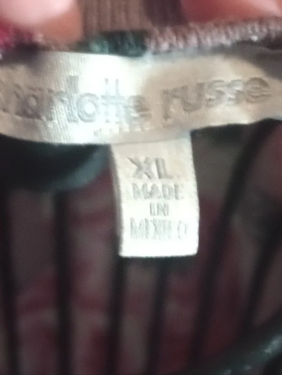 Charlotte Russe Mauve Cardigan with Pink Floral Print - Picture 3 of 3